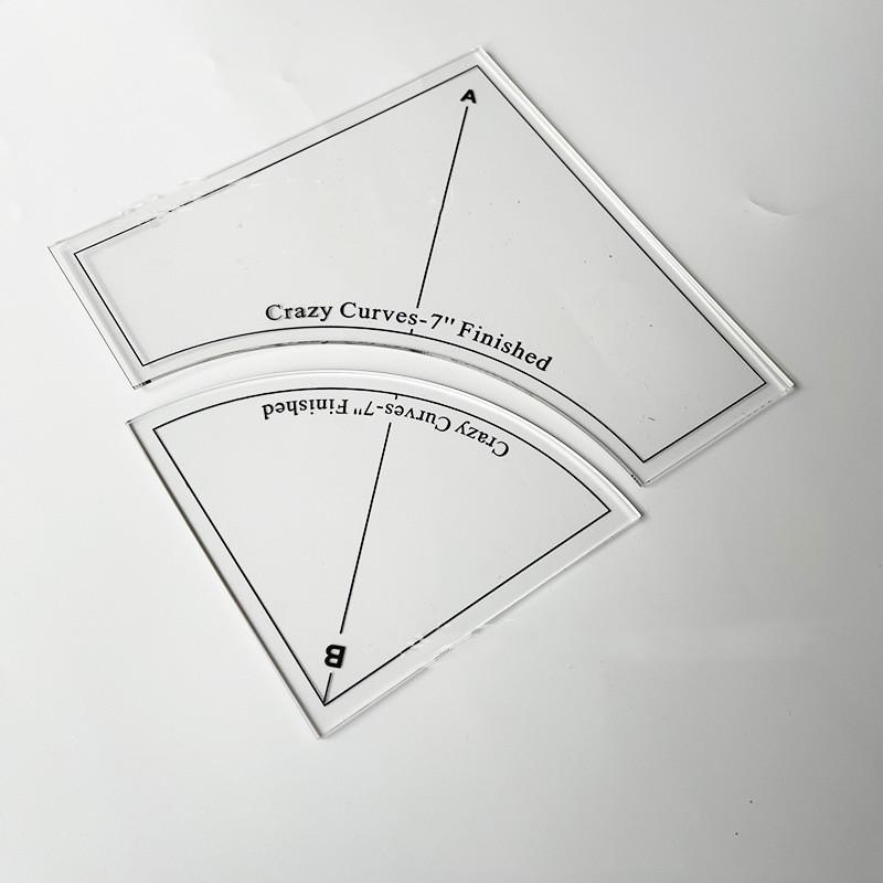 Acrylic Sewing Ruler Template Square Set Special-shaped Hollow