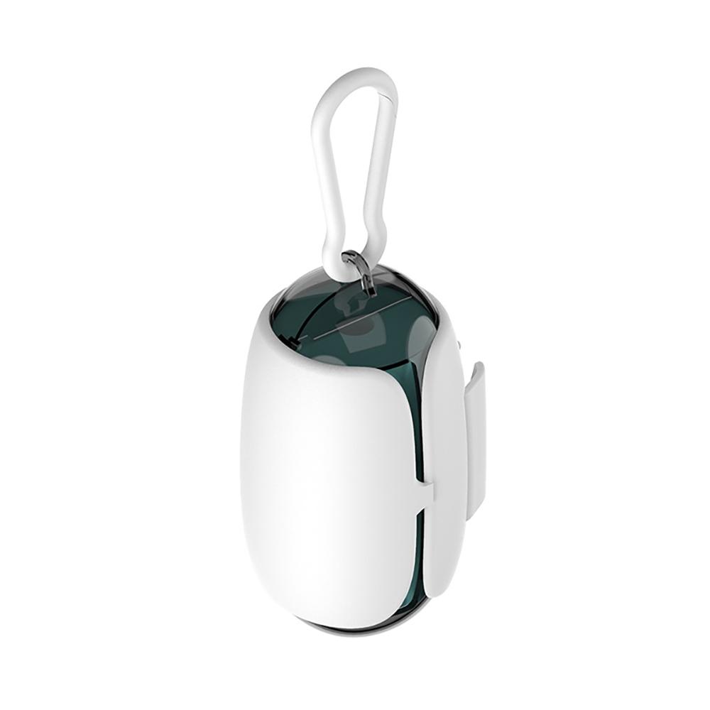 Dog Poop Bag Holder And Dispenser With Leash Attachment Pet Supplies Space Capsule Outdoor